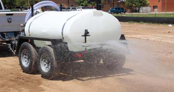 water trailer spray