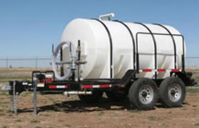 Express 1600 gallon Water Trailers are DOT compliant for road use