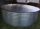 Flat top corrugated tank