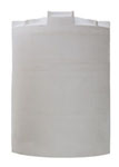 Tall white vertical water storage tank for large capacity liquid storage.