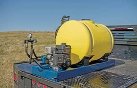 100 gallon sprayer tank skid