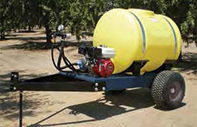 110 Gallon Poly Tank Skid Sprayer