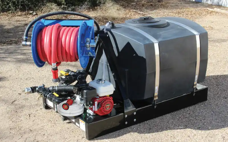 skid mounted unit for fire fighting