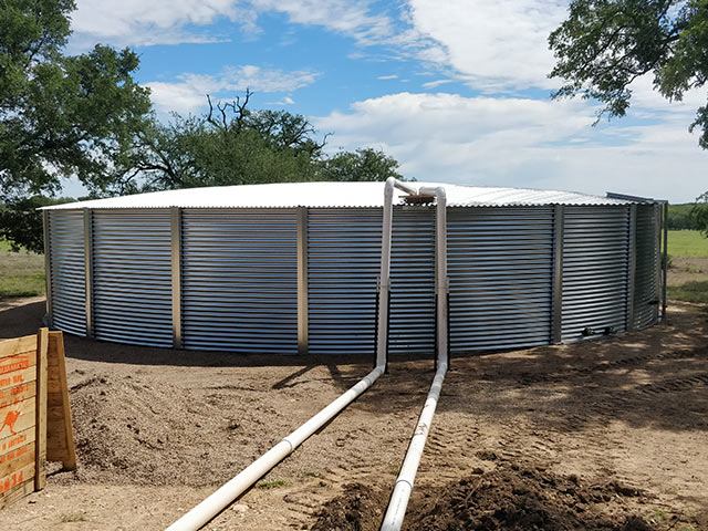 corrugated tanks steel water tank