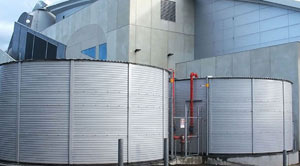 corrugated rainwater tank