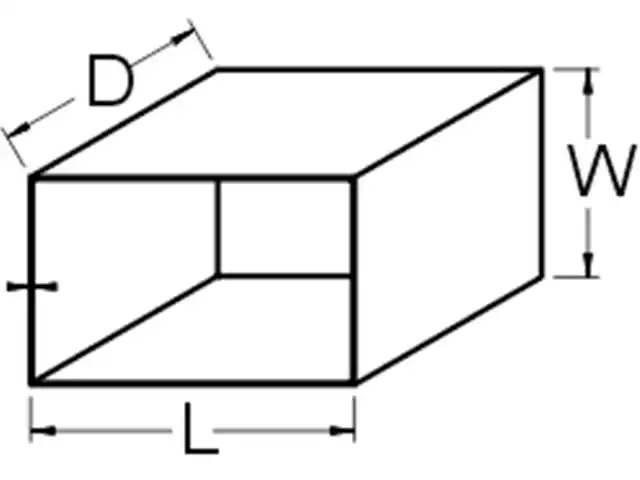 Custom molded square corner open ended boat storage compartment