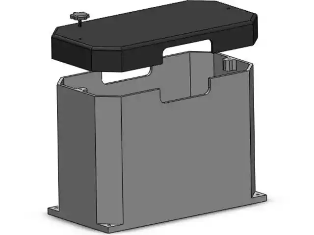 Custom molded marine battery storage box