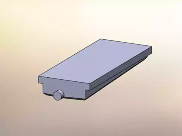 Camper end dump holding tank with rails