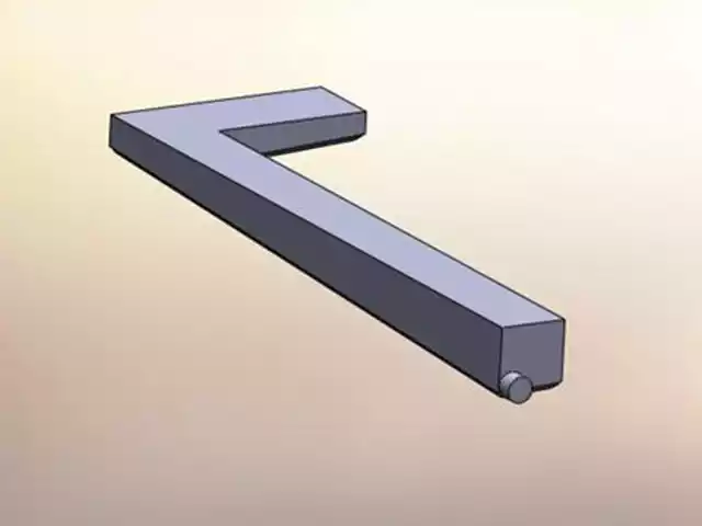 Camper L-shaped end dump Holding tank