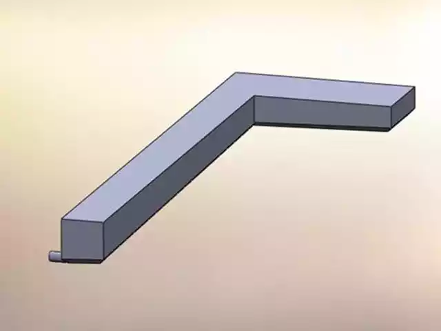 Camper L-shaped side dump holding tank