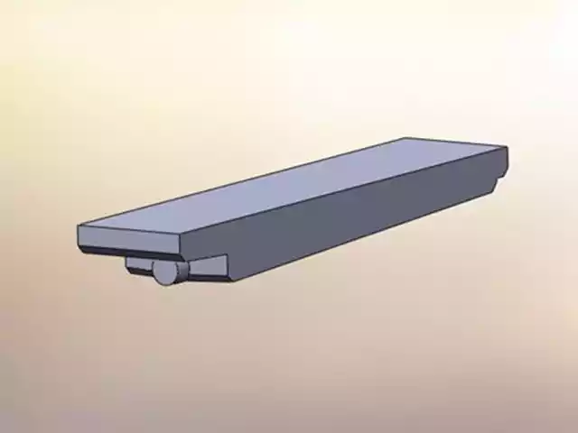 Camper recessed end dump holding tank