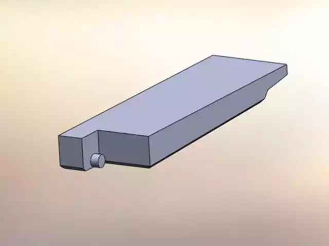 Camper recessed side dump holding tank