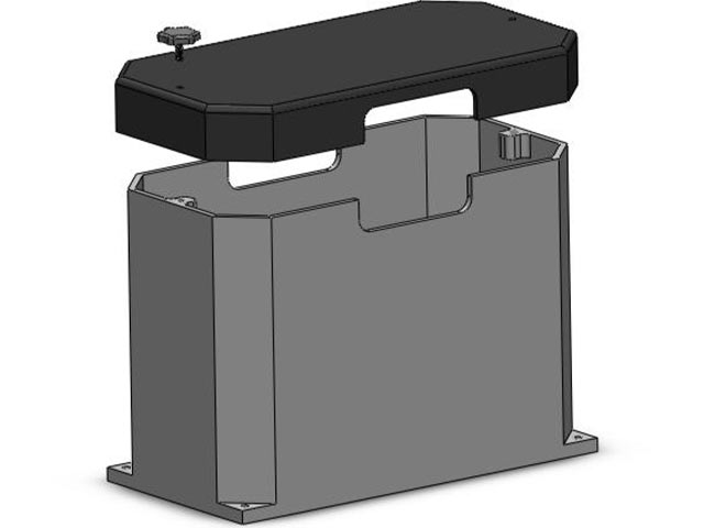 Custom molded marine battery box