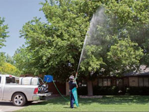 Skid Sprayer in Use