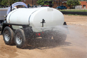 Water Buffalo Trailers Have a 25' Spray Spread